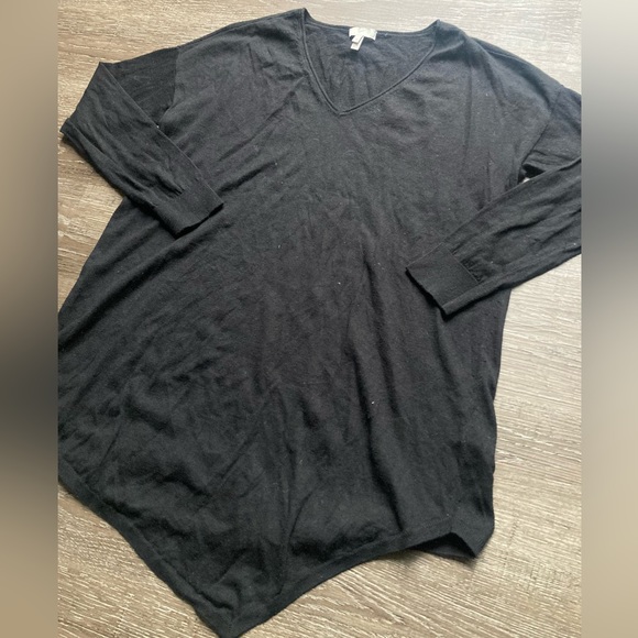 Joie Sweater Black Wool Silk Cashmere Blend Size Medium - Picture 2 of 4